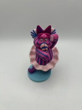 Disney Pink & Blue Striped Elephant Figurine